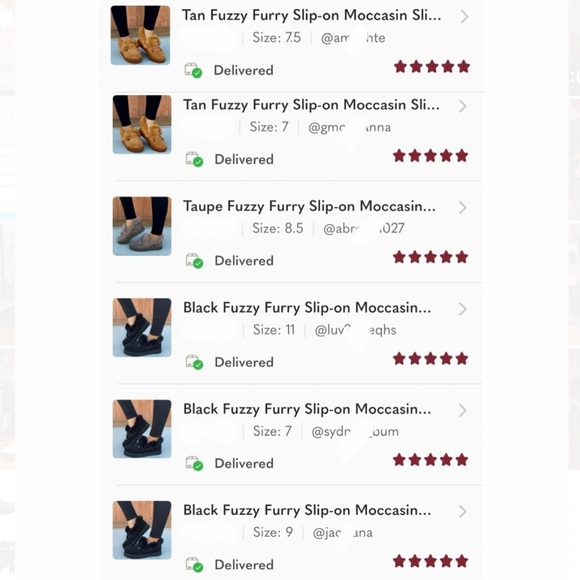 Black Fuzzy Furry Slip-on Moccasin Slippers - Picture 9 of 12